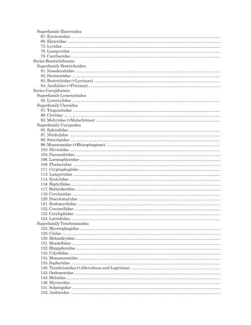 A Checklist of the Beetles of Cuba with Data on Distributions and ...