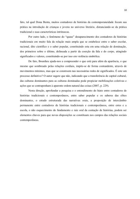 DESLEGITIMAÇÃO DA FALA DOS CONTADORES DE HISTÓRIAS ...