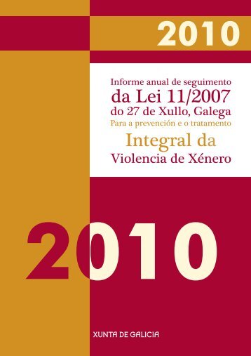 Informe de 2010 - Mulleres en Galicia - Xunta de Galicia
