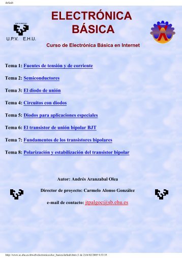 ELECTRÓNICA BÁSICA - UNED