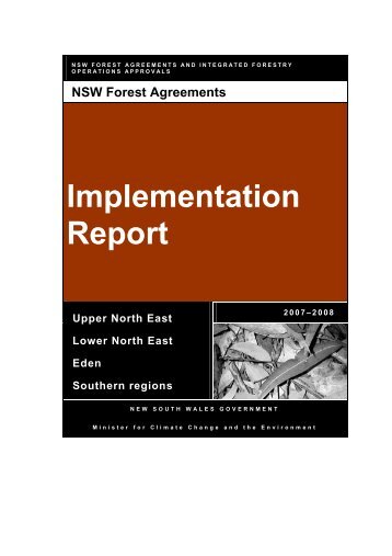 Progress Report 2007-2008 - Department of Environment and ...