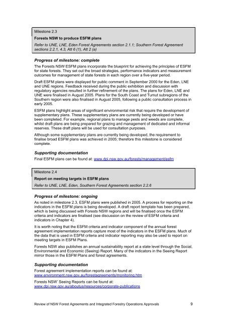 Review of NSW Forest Agreements and IFOAs - Department of ...