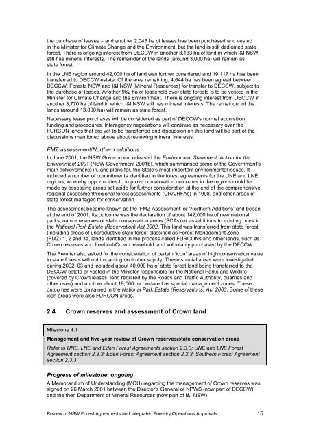 Review of NSW Forest Agreements and IFOAs - Department of ...