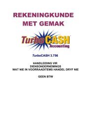 TurboCASH 3.75 - HANDLEIDING VIR ... - ftp