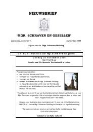 NIEUWSBRIEF - Mgr. Schraven Stichting