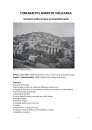 itinerari pel barri de vallcarca - Associació de Veïns i Comerciants ...