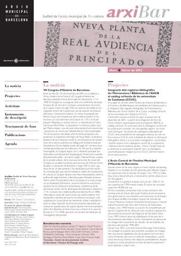 La notícia Projectes - Ajuntament de Barcelona
