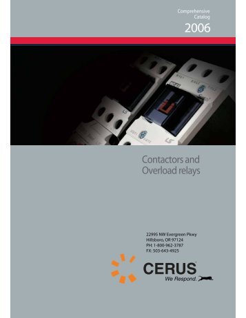 Contactors and Overload relays - Cerus