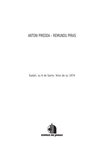 ANTONI PIREDDA - REMUNDU PIRAS