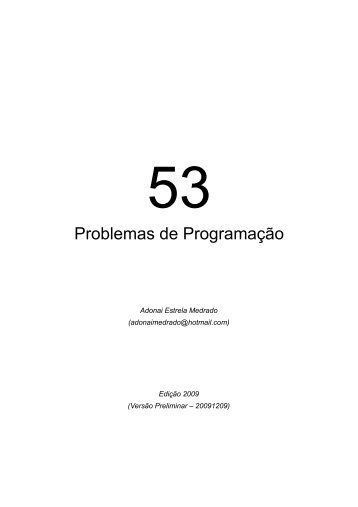 53 Problemas de Programação - AdonaiMedrado.Pro.Br