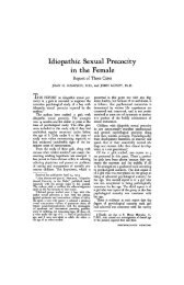 Idiopathic Sexual Precocity in the Female - Psychosomatic Medicine