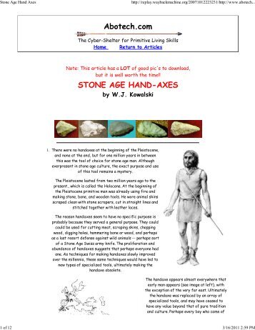 Stone Age Hand Axes