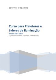 Curso para Preletores e Líderes da Iluminação - seicho-no-ie do brasil