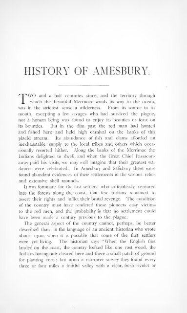 History of Amesbury - Merrill.org