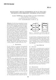 EQUIVALENT CIRCUIT EXPRESSION OF DUAL TEM CELL ...