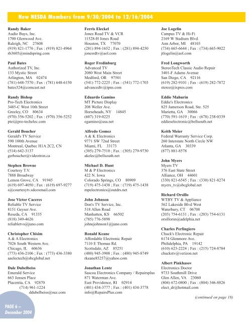 December - International Society of Certified Electronics Technicians