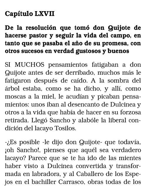 El ingenioso hidalgo don Quijote de la Mancha, II - Bibliolucus