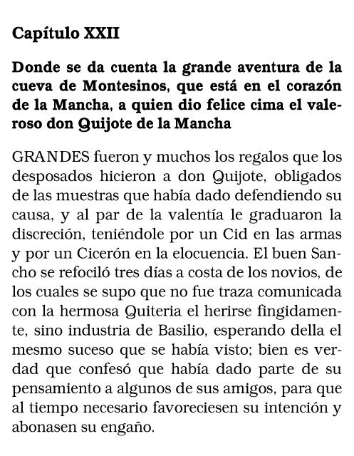 El ingenioso hidalgo don Quijote de la Mancha, II - Bibliolucus