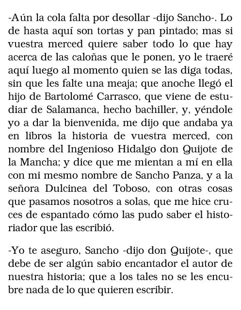 El ingenioso hidalgo don Quijote de la Mancha, II - Bibliolucus