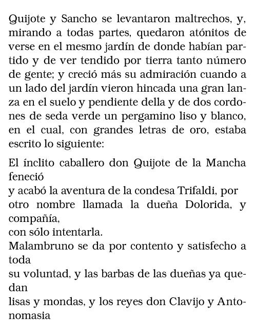 El ingenioso hidalgo don Quijote de la Mancha, II - Bibliolucus