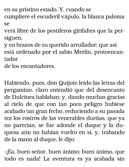 El ingenioso hidalgo don Quijote de la Mancha, II - Bibliolucus