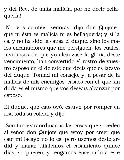 El ingenioso hidalgo don Quijote de la Mancha, II - Bibliolucus