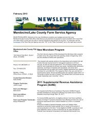 Mendocino/Lake County Farm Service Agency - USDA Farm Service ...