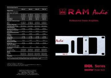 DQL Series catalogue - RAM Audio