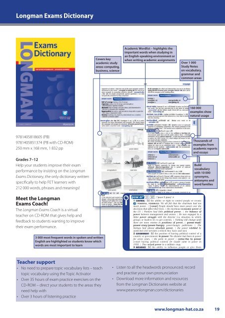dictionary - pearson southern africa