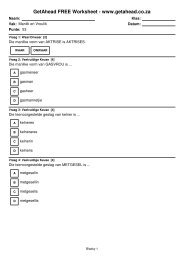 GetAhead FREE Worksheet - www.getahead.co.za