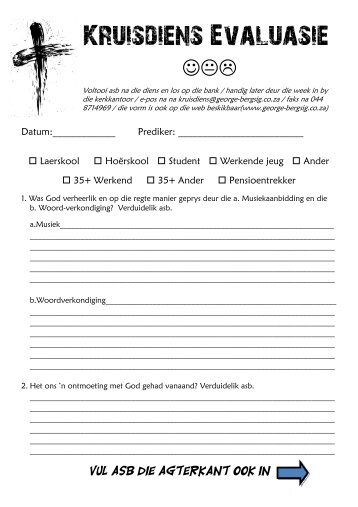 Kruisdiens Evaluasie-vorm.pdf - George Bergsig