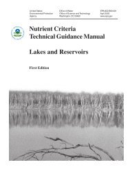 Nutrient Criteria Technical Guidance Manual: Lakes & Reservoirs