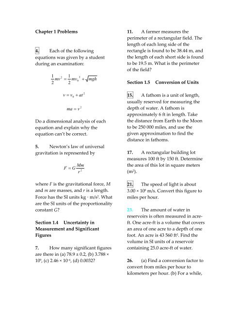 CP7e: Ch. 1 Problems