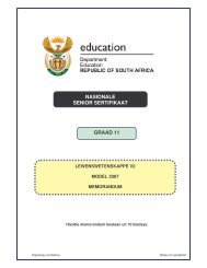 nasionale senior sertifikaat graad 11 - Curriculum