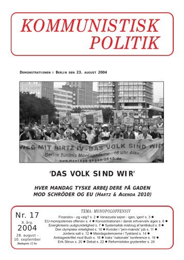 KP17, 2004 - Kommunistisk Politik