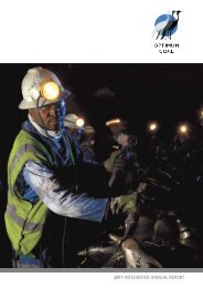 2011 INTEGRATED ANNUAL REPORT - Optimum Coal