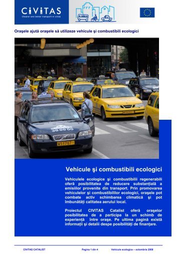 Vehicule şi combustibili ecologici - CIVITAS