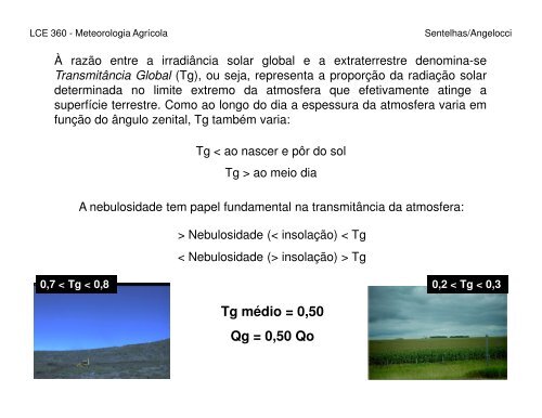 Radiação Solar - Balanço de Energia - Departamento de Ciências ...