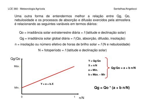 Radiação Solar - Balanço de Energia - Departamento de Ciências ...