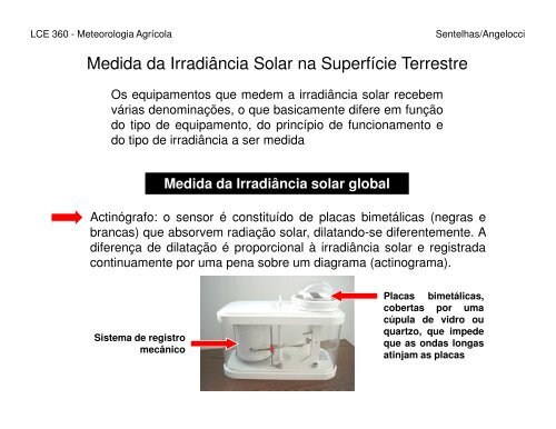 Radiação Solar - Balanço de Energia - Departamento de Ciências ...