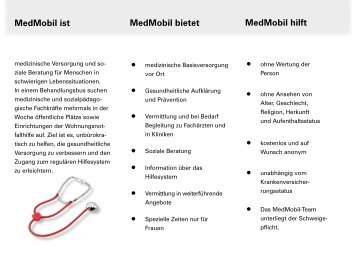 MedMobil ist MedMobil bietet MedMobil hilft - Ambulante Hilfe Stuttgart
