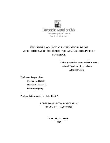 Análisis de la capacidad emprendedora de los microempresarios ...