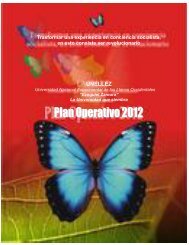 Plan Operativo 2012 - Postgrado de la UNELLEZ