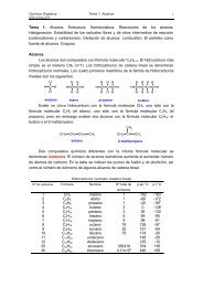 Tema 1. Alcanos. Estructura. Nomenclatura. Reacciones de los ...