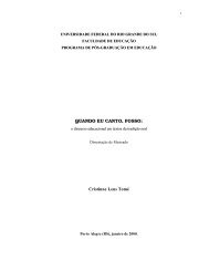 dissertação de mestrado: quando eu canto, posso - Unemat