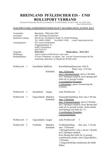 RHEINLAND PFÄLZISCHER EIS - UND ROLLSPORT VERBAND