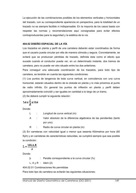 Manual de Diseño Geométrico de Carreteras (DG-2001) 1