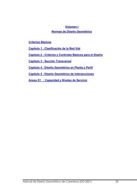 Manual de Diseño Geométrico de Carreteras (DG-2001) 1