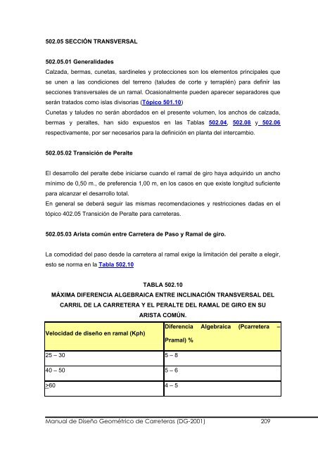 Manual de Diseño Geométrico de Carreteras (DG-2001) 1