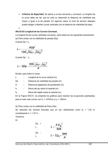 Manual de Diseño Geométrico de Carreteras (DG-2001) 1